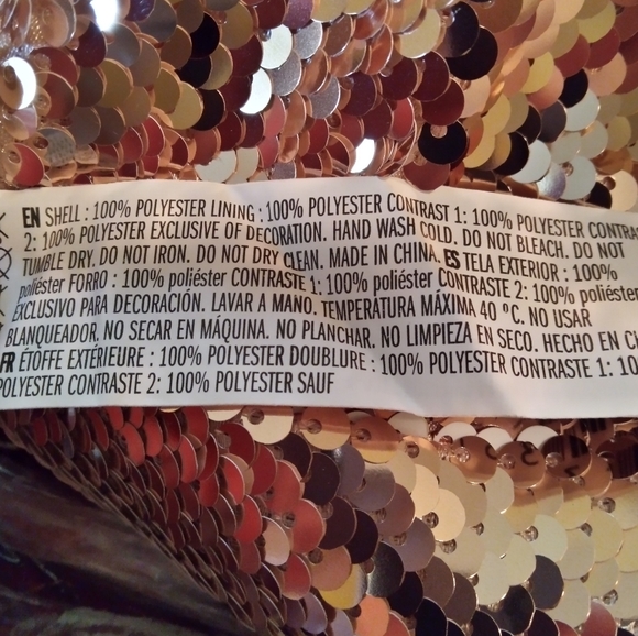 Endless Rose Dress in rose gold scales XS NWT - Picture 5 of 5